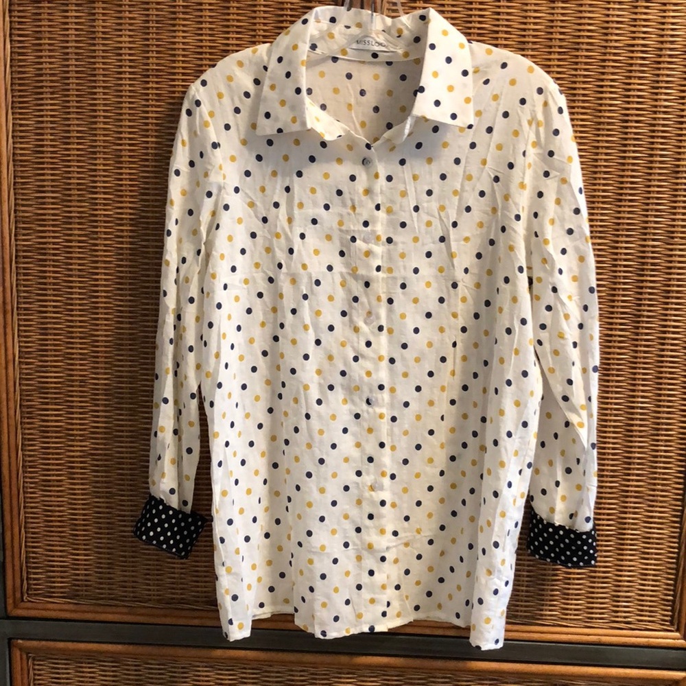MISSLOOK Polka Dot Blouse